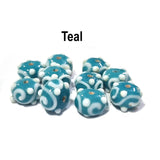 20 Pcs, More Color Choice Creeper Decoration handmade glass beads in Size about 14x8mm size