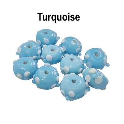 20 Pcs, More Color Choice Petal Flower handmade glass beads in Size about 14x8mm size