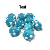 20 Pcs, More Color Choice Petal Flower handmade glass beads in Size about 14x8mm size