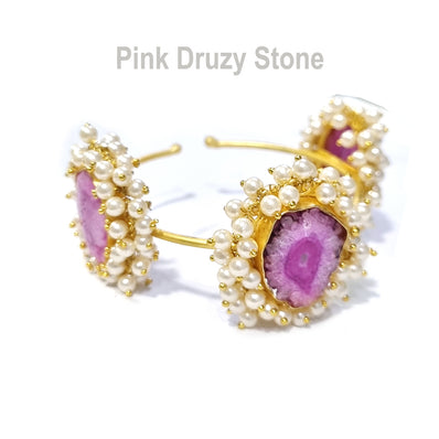 ''Trending'' Limited Edition Druzy Handmade Kadas, Free Size Sold by per piece