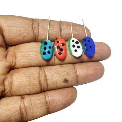 50 Pcs Mix Pack, Fruit glass Charms for jewelry making