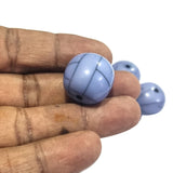 10 Pcs Pack Size about 20mm,Round, Resin Beads, Sky Blue Color,