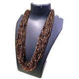 20~30 Line 28" long Multi Row Seed Beads Glass Jewellery Necklace