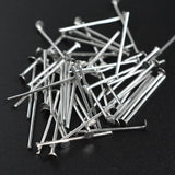 50 Grams Pkg. Silver Plated 20mm Size Head pin for jewelry making