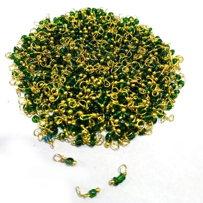 500 Pcs Pack Loreal Charm tiny with handmade wire loop best for adornment for earring, pendant jewelry