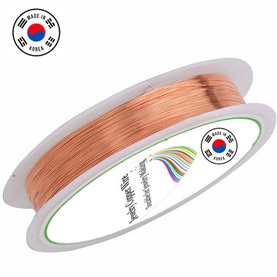 About 30 GAUGE CRAFT WIRE PER ROLL/SPOOL MADE IN MADE IN KOREA IMPORTED HIGH QUALITY
