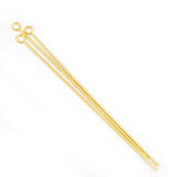 50 Grams Pack Gold Plated Eye Pins Size Approx 3.5 Inches long