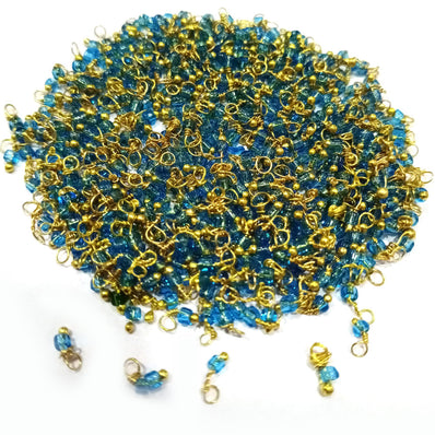 500 Pcs Pack Loreal  Charm tiny with handmade wire loop best for adornment for earring, pendant jewelry