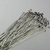 35mm Long JEWELRY MAKING FINDINGS HEAD PINS FLAT STAINESS STEEL MATERIALS SOLD PER PACKAGE OF 50 GRAMS