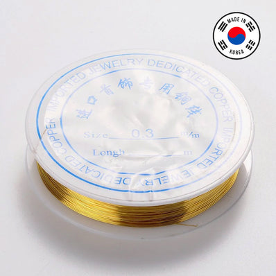 28 Gauge, 0.3mm size Craft Wire Per Roll/Spool Made in made in Korea imported High quality