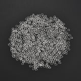 3000 Pcs Pack, small size 3mm Silver Rhodium plated jump ring for jewelry making