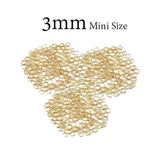 3000 PCS PACK, SMALL SIZE 3MM Gold PLATED JUMP RING FOR JEWELRY MAKING