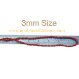 3mm Size 100% Original Indonesia, 108+1 Beads Panch Mukhi Rudraksha Japa Mala, without knotted