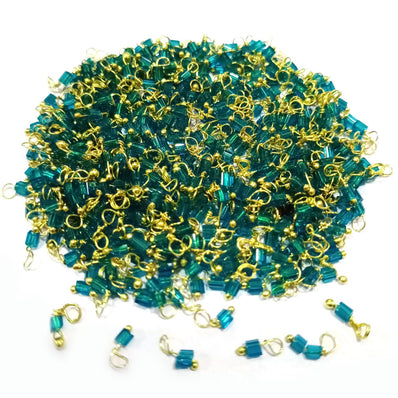 500 Pcs Pack Loreal Charm tiny with handmade wire loop best for adornment for earring, pendant jewelry