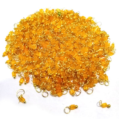 500 Pcs Pack Loreal Charm tiny with handmade wire loop best for adornment for earring, pendant jewelry