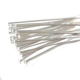 50 GRAMS PKG. SILVER PLATED 45MM SIZE HEAD PIN FOR JEWELRY MAKING