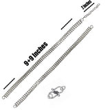 ball chain chain 3 row jointed 9+9 Inches long with 2 inches extension chain