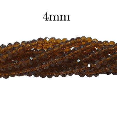 3 Strands line Crystal Faceted Rondelle Beads 4mm,Glass Beads For Jewelry Making one strands has about 140~144 Beads
