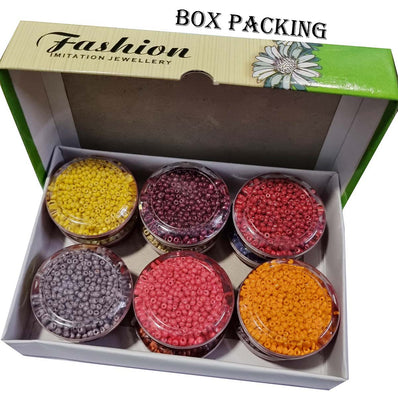 12 Colors Combo Pack Colorful Glass Seed Beads, Size 8/0 (3mm) Jewelry and Crafts Making