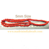 5mm Size 100% Original Indonesia, 108+1 Beads Panch Mukhi Rudraksha Japa Mala, without knotted