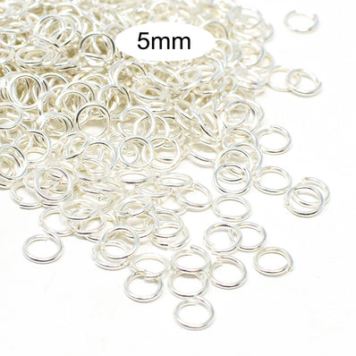 Buy 20/50/100x Open 8mm Jump Rings, Dull Silver Tone Clasp Connector,  Jewelry Findings, DIY Jewelry Making Supplies Online in India 