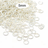 2000 Pcs Pack, 5 mm' Silver plated jump ring finding components jewelry making materials
