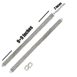 ball chain chain 4 row jointed 9+9 Inches long with 2 inches extension chain