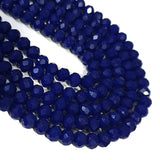 Per Strand Crystal Rondelle Glass Beads