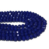 Per Strand Crystal Rondelle Glass Beads