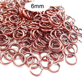 500/Pcs Copper Plated 6mm Jump ring for jewelry making findings components