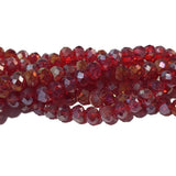 8X6MM CRYSTAL RONDELLE BEADS, CRYSTAL GLASS BEADS FOR JEWELRY MAKING LENGTH OF STRAND: 41 CM ( 16 INCHES ) ABOUT 70~72 BEADS