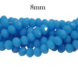 2 Strands line Crystal Faceted Rondelle Beads 8mm,Glass Beads For Jewelry Making one strands has about 70~72 Beads