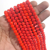 2 Strands line Crystal Faceted Rondelle Beads 8mm,Glass Beads For Jewelry Making one strands has about 70~72 Beads