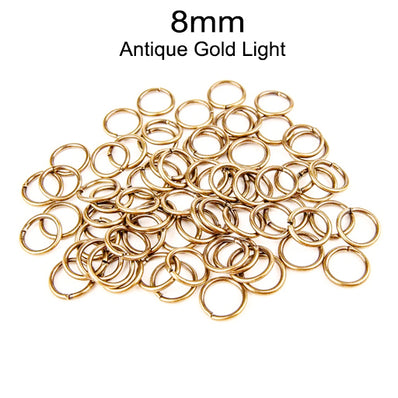 500/Pcs Pkg. Light Antique Golden finish, Jump ring for jewelry making findings