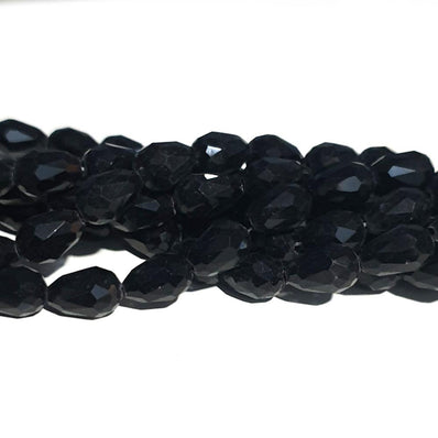 8x12mm, CRYSTAL DROP 8x12MM LARGER SIZE SOLD PER STRAND, About 60 Beads