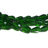 8x12mm, CRYSTAL DROP 8x12MM LARGER SIZE SOLD PER STRAND, About 60 Beads