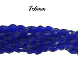 8X6 MM, CRYSTAL DROP 8X12MM LARGER SIZE SOLD PER STRAND, ABOUT 70-72 BEADS