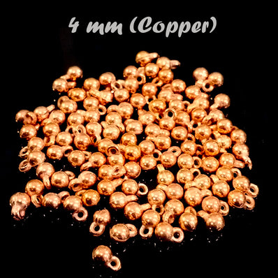 4MM ROUND ACRYLIC LIGHT WEIGHT GHUNGHROO, SOLD PER PACK OF 100 PCS