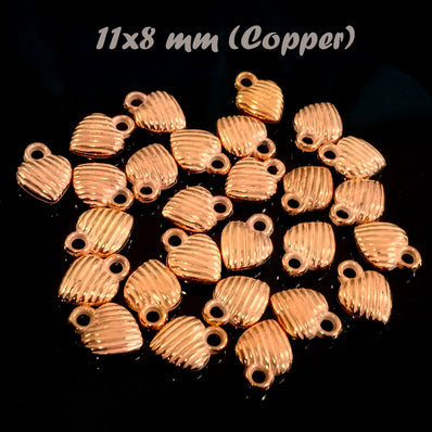 ACRYLIC LIGHT WEIGHT CHARMS, SOLD PER PACK OF 100 PCS (Copper)
