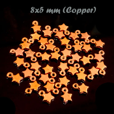 ACRYLIC LIGHT WEIGHT CHARMS, SOLD PER PACK OF 100 PCS (Copper)