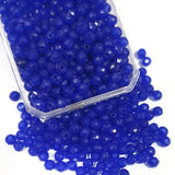 50 GRAMS, 4MM SIZE PACK SMALL ACRYLIC OPAQUE RONDELL DISC BEADS FOR JEWELLERY ART WORK