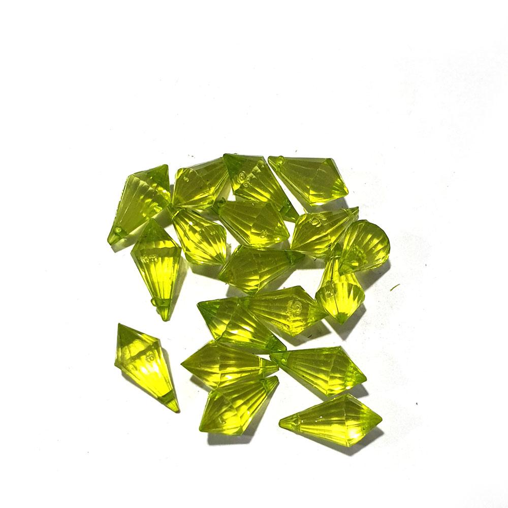 20X9MM, ACRYLIC TRANSPARENT BEADS SOLD PER PACK OF 50 GRAMS