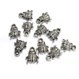 Bug Silver Oxidized Antique, Acrylic Plastic Materials beautiful charms for bracelets Jewelry Making (40 Pcs)