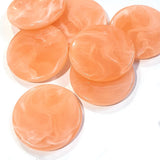 Peach, 10 Pcs Pack,  Fancy Acrylic Beads, Imitation Jade Beads Jewelry making raw materials