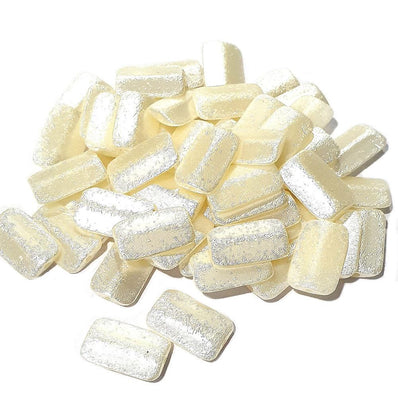 30 Pcs Pack Flat Rectangle Fancy Acrylic imitation Pearl Beads
