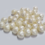 50/Pcs Lot, 14x11mm Size  Saucer Shape Acrylic Pearl Beads imitation Sparkle finish best quality