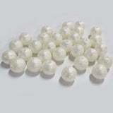 50/Pcs Lot, 12mm Size Round Acrylic Pearl Beads imitation Sparkle finish best quality