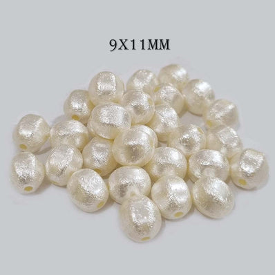 50 Grams of Pearl White 12MM Loose Pearl Flat Back Half Pearl Price Per  Pack/50 Grams Glue on Pearl