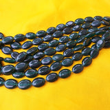 12x9 MM' PER STRAND/LINE APPROX 27~28 BEADS NATURAL JADE BEADS FLAT OVAL FOR JEWELRY MAKING