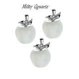 Apple Charms Pendants small size, 100% Authentic Gemstone Pendants Sold Per Piece.